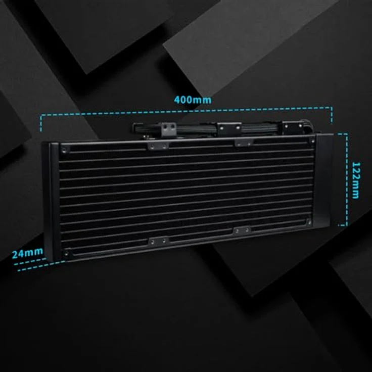 Lian-Li Hydroshift II LCD-C 360TL ARGB, CPU Wasserkühler mit 12 cm Lüftern, variabler Geschwindigkeit 200-2600 RPM, ARGB-Beleuchtung, Schwarz – Bild 5