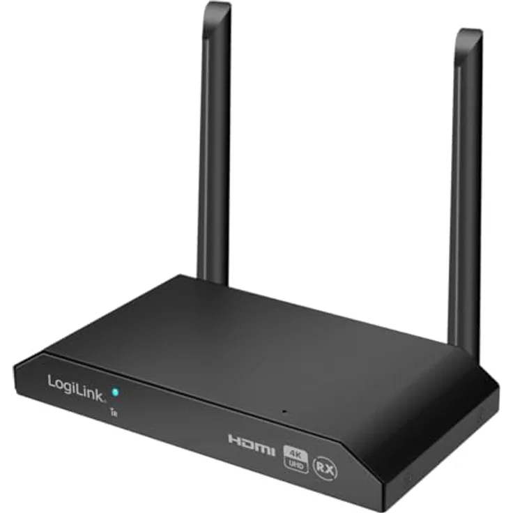 LogiLink HDW0103AR, KVM Switch, HDMI Ultra HD (4K) mit Plug & Play, Schwarz