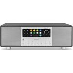 sonoro Primus Internetradio mit Bluetooth (Spotify, Deezer, Podcasts, FM/UKW, DAB Plus, WLAN, AUX-In, Holzgehäuse) Stereoanlage Matt Graphit