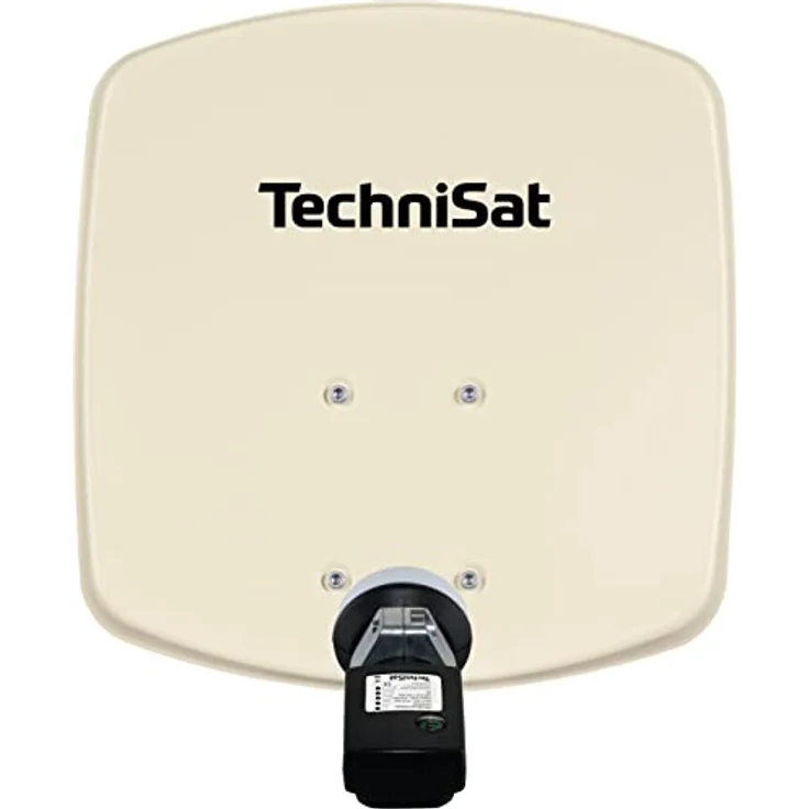 TechniSat DIGIDISH 33 – Satelliten-Schüssel für 1 Teilnehmer (33 cm kleine Sat Anlage - Komplettset mit Wandhalterung und Satfinder V/H-LNB) beige – Bild 2