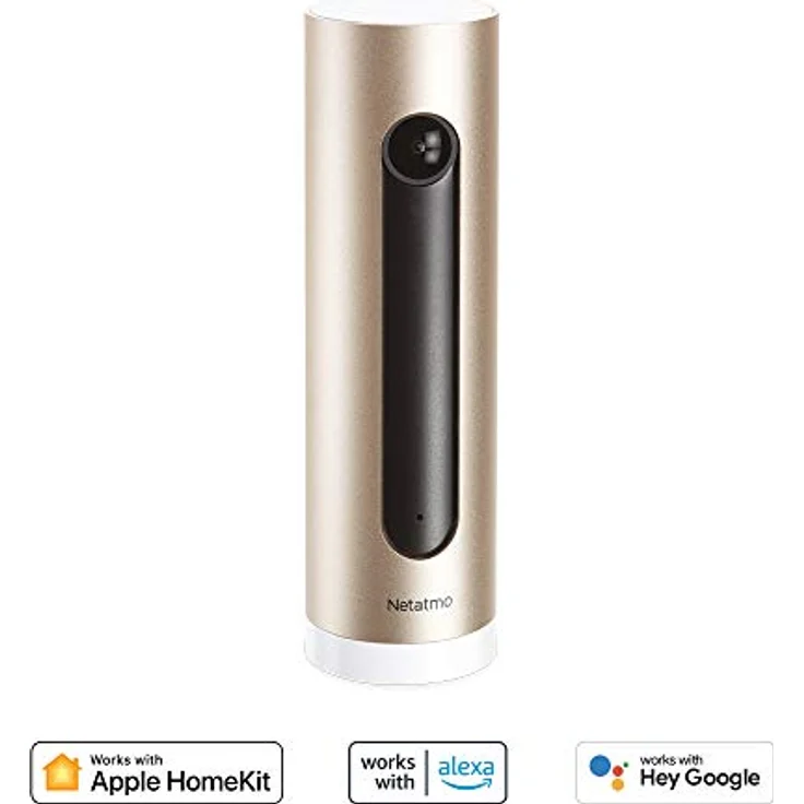 Netatmo Smarte Überwachungskamera Innen mit Wandhalterung, Wlan, Full HD, Bewegungserkennung, Nachtsicht,bis zu 32 GB lokaler Speicher auf MicroSD-Karte, Live Übertragung, Ohne Abonnement, NSC-AMZ – Bild 2