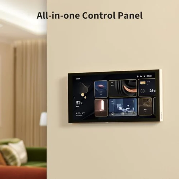 Aqara Paneel-Hub S1 Plus, Smart Home Steuerpanel mit Neutralleiter, Zigbee Hub, Matter Bridge, 2 Elektrische Schalter und 6 Drahtlose Schalter, 2.4/5 GHz Wi-Fi, Unterstützt Apple Home, Alexa, Google, Weiß – Bild 3