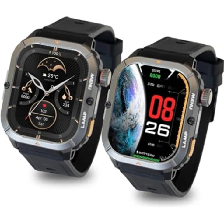 AGM Smartwatch AGM_LEG3_EU002B, hochwertige Smartwatch mit vielseitigen Funktionen – Bild 4