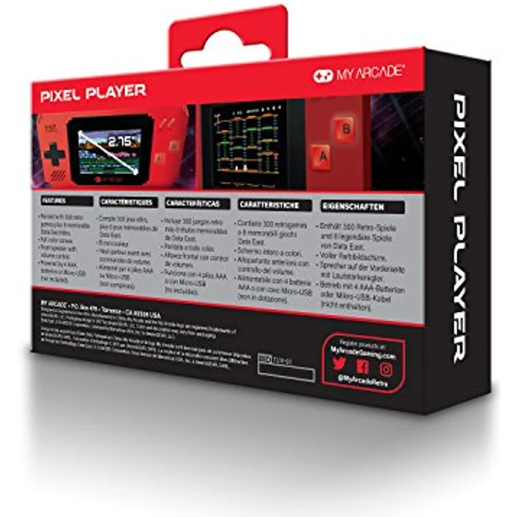 My Arcade Pixel Player inkl. 308 Spiele (DGUNL-3202) – Bild 4