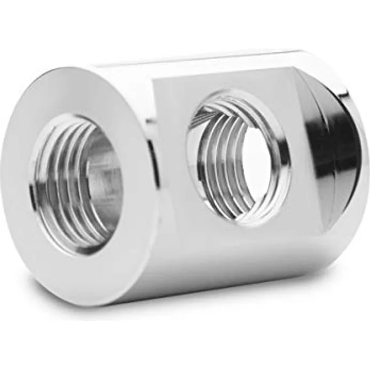 Odestar EK Water Blocks EK-Quantum Torque T-Verteiler 3X G1/4" IG - Nickel, Vernickelter Splitter für Wasserkühlung