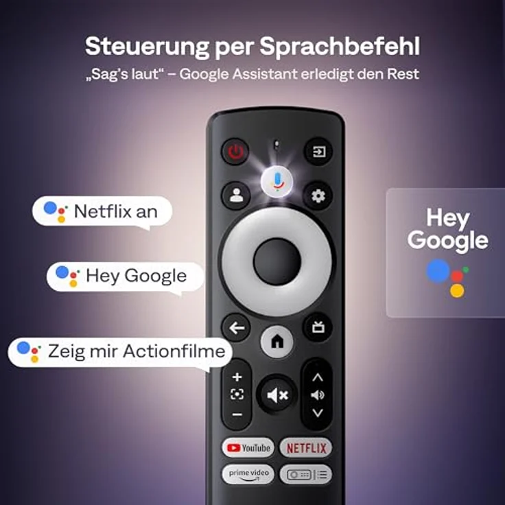 Aurzen Eazze D1G Beamer, 4K Smart Projektor mit Google TV, Autofokus, Trapezkorrektur, DoIby Audio, WiFi & Bluetooth, Weiß – Bild 4