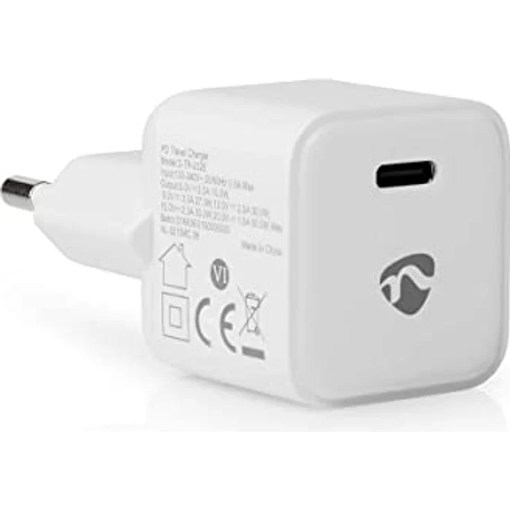 NEDIS Netzladegerät - 30 W - Schnellladefunktion - 1.5/2.0/2.5/3.0 A - 1x 3,0-A-Ausgang über USB-C - Automatische Spannungswahl - Preisvergleich – Bild 3