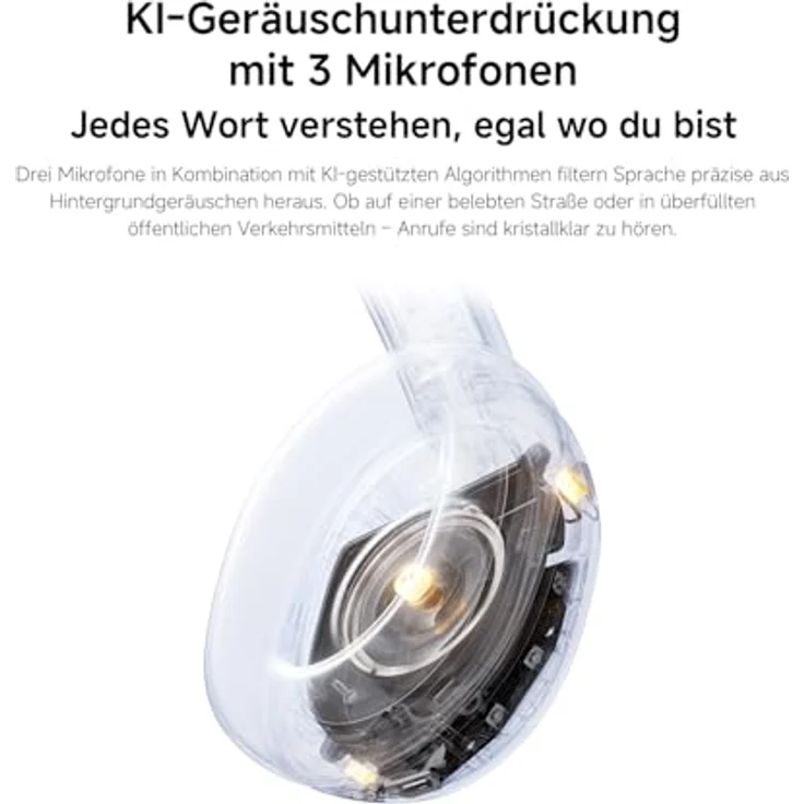 XIAOMI Redmi Headphones Neo, Over-ear Bluetooth Kopfhörer mit klarer Klangqualität, Sand White – Bild 6