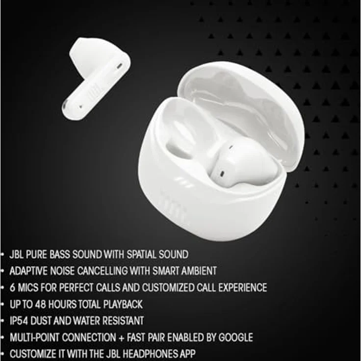 JBL TUNE Flex 2 wireless In-Ear-Kopfhörer (Active Noise Cancelling (ANC), A2DP Bluetooth) – Bild 3