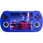 Astarama RG40XX H Handheld-Spielekonsole, Retro-Spielekonsole mit RGB-Joystick-Beleuchtung, 4 "IPS-Bildschirm Linux, 64G TF-Karte, 5571 Spiele, WiFi Blueto, blau.