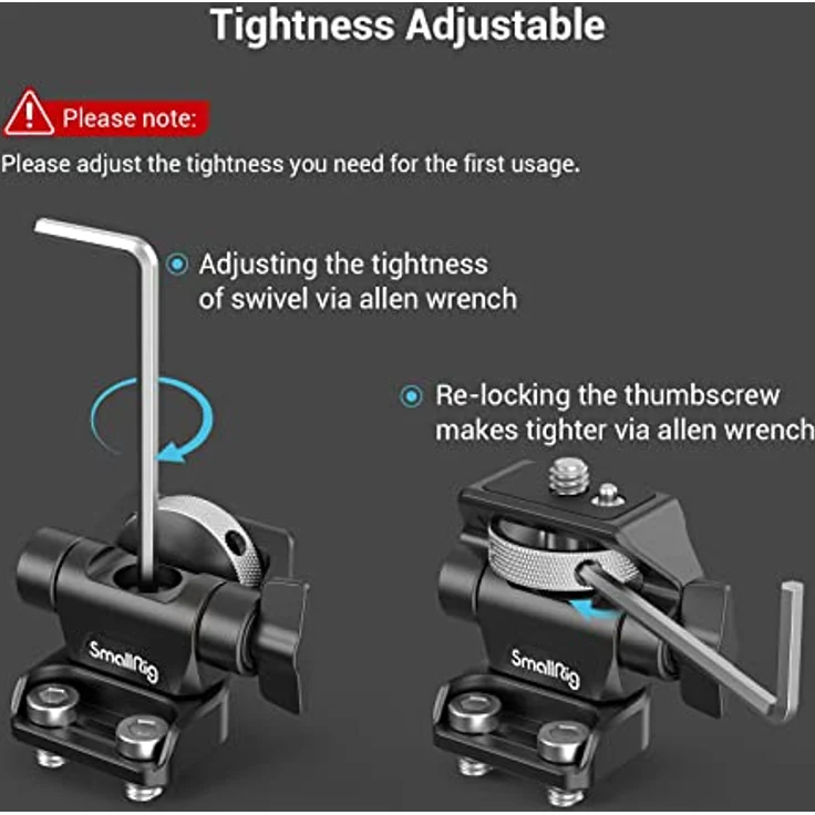 SmallRig 2904 Swivel & Tilt Monitorhalterung mit zwei 1-4'' Schrauben – Bild 6