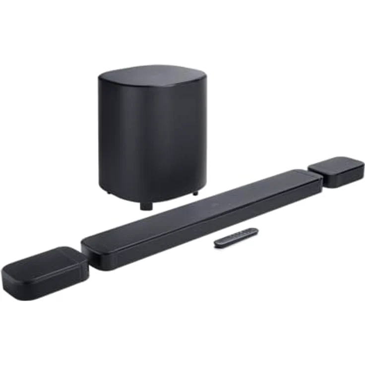 JBL Bar 800 MK2, 7.1-Kanal Bluetooth Soundbar mit abnehmbaren Lautsprechern, 10" Subwoofer, Dolby Atmos, HDMI eARC, Wi-Fi, 4K Video, PureVoice 2.0, MultiBeam 3.0, Schwarz – Bild 4
