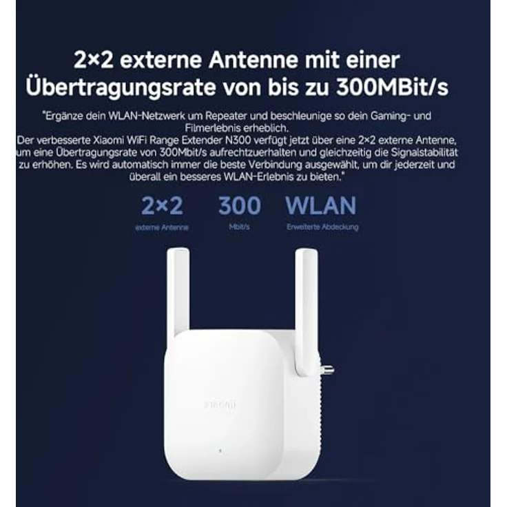 Xiaomi N300, Wi-Fi-Range-Extender für 2.4 GHz WLAN – Bild 3