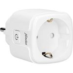 Alecto SMART-PLUG10 Zwischenstecker - smarte Steckdose mit App-Steuerung - WLAN - funktioniert ohne Bridge/Gateway - Amazon Alexa und Google Home - weiß