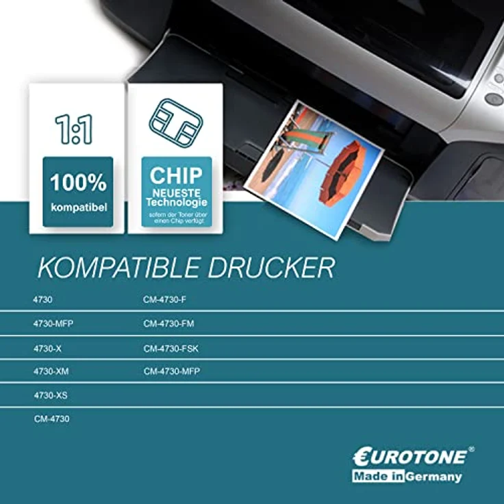 Eurotone Kompatibler Toner für HP Color Laserjet CM 4730, Schwarz, bis ca. 12.000 Seiten, ersetzt Q6460A 644A – Bild 3