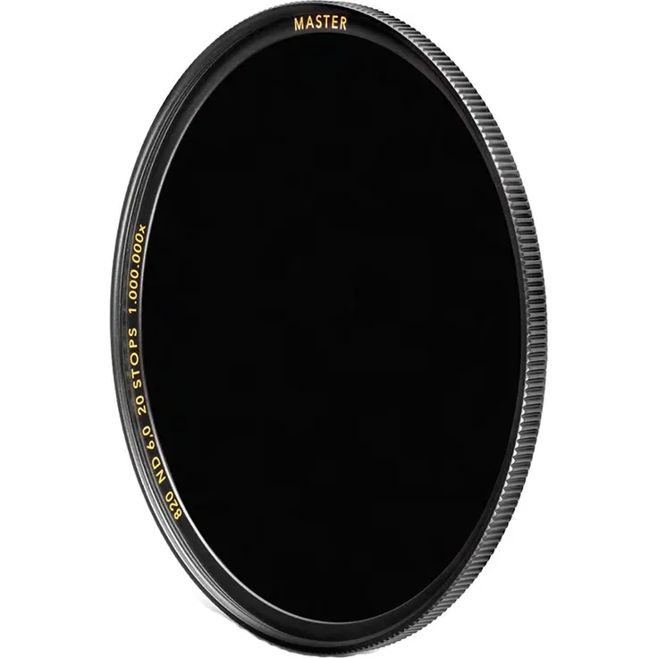 B+W 820 ND FILTER 6,0 MRC nano MASTER 77mm, präziser ND-Filter mit 20 Blendenstufen Lichtreduktion für flexible Belichtung