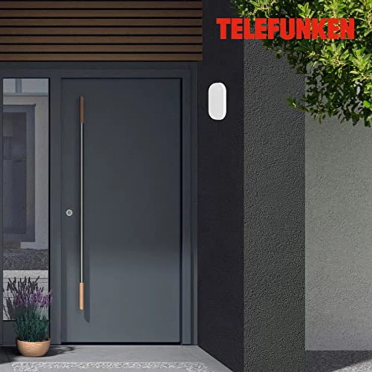 Telefunken - Led Wandleuchte Innen, Led Deckenlampe, Werkstatt, Keller, Garage, Neutralweißes Licht, 15 W, 1550 Lm, 20 cm, Weiß – Bild 4