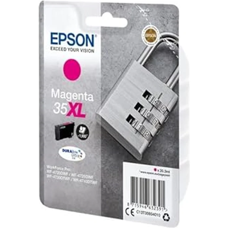 Epson Original 35XL Tinte Schloss (WF-4720DWF WF-4725DWF WF-4730DTWF WF-4740DTWF) magenta – Bild 3