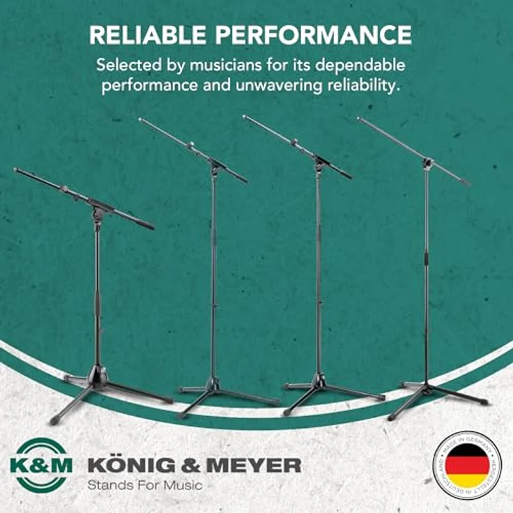K&M 25400 Mikrofonstativ, schwarz – Bild 5
