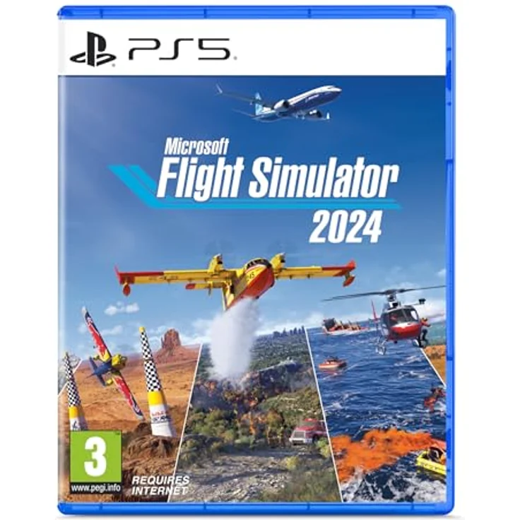 Microsoft Flugsimulator 2024 Standard Edition - PS5, realistische Luftfahrt-Simulation mit dynamischen Missionen und verbessertem Flugerlebnis