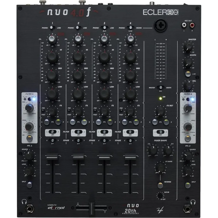 Ecler NUO 4.0 F, DJ Controller mit analogen Potentiometern und XLR-Ausgängen