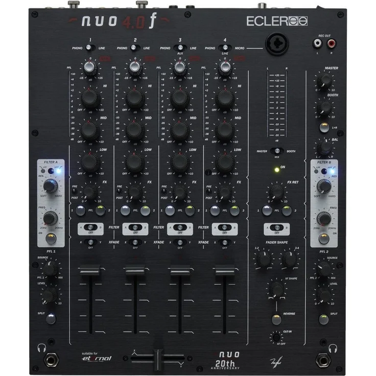 Ecler NUO 4.0 F, DJ Controller mit analogen Potentiometern und XLR-Ausgängen
