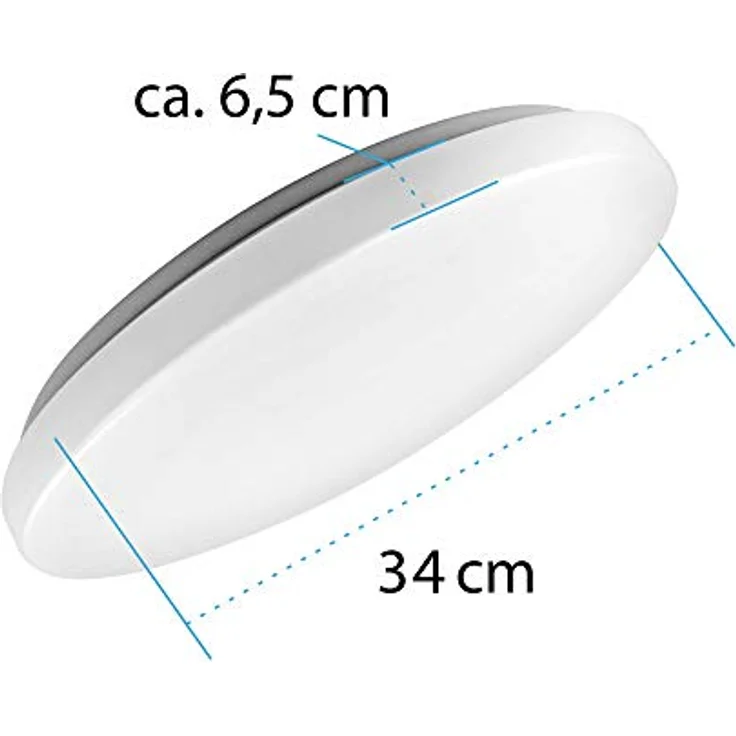 max K O M F O R T LED Deckenleuchte GALA-RM 24W rund Deckenlampe 4000K neutralweiß Modern und schlicht 1800 Lumen – Bild 3