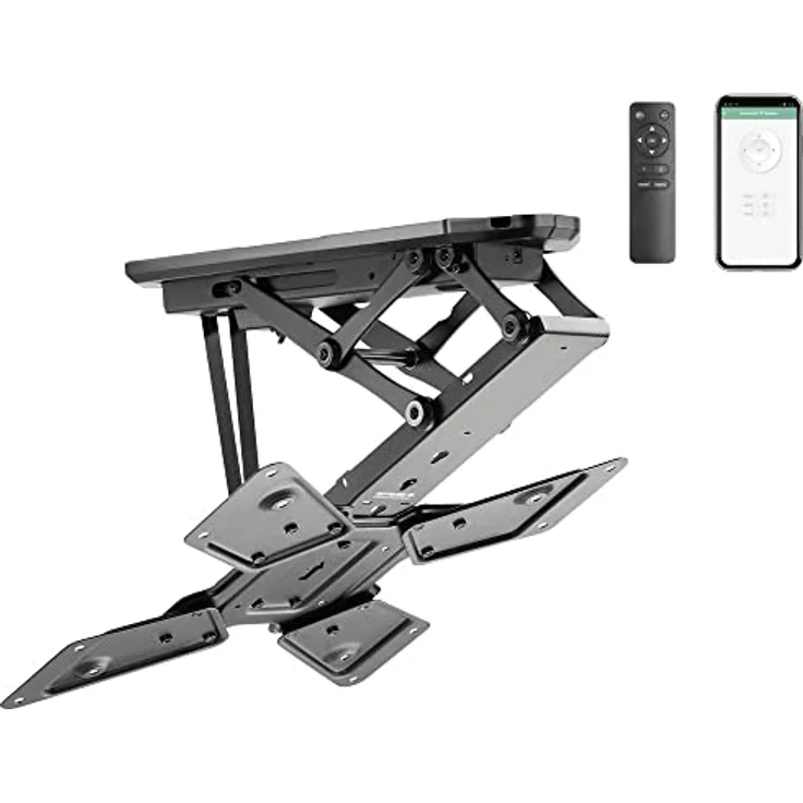 SpeaKa Professional TV-Deckenhalterung elektrisch motorisiert, Neigbar, App-Steuerung 58,4 cm (23) - 139,7 cm (55) SP-T – Bild 3