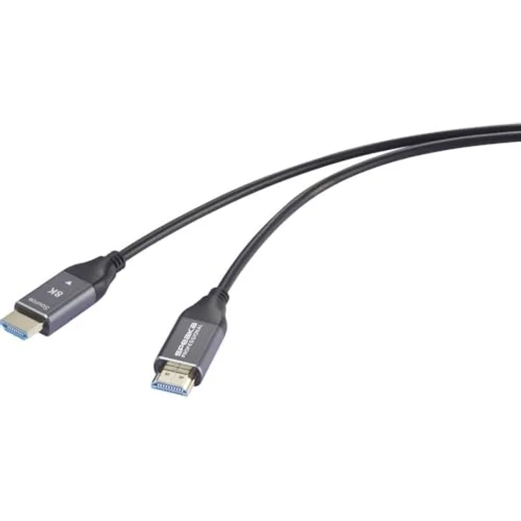 Speaka Professional HDMI/Glasfaser Anschlusskabel Schwarz SP-12842680 8K UHD, AOC