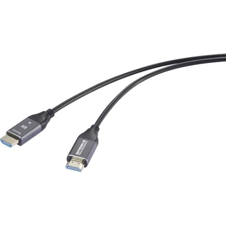 Speaka Professional HDMI/Glasfaser Anschlusskabel Schwarz SP-12842680 8K UHD, AOC – Bild 1