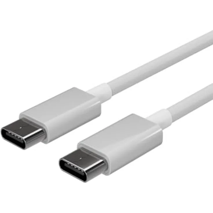 S/CONN maximum connectivity Flexline®-USB Lade-Sync Kabel, USB-C auf USB-C, 2.0, 1,5m, 0,48 Gbit/s, weiß