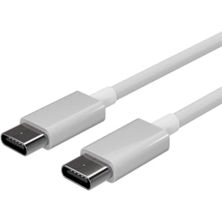 S/CONN maximum connectivity Flexline®-USB Lade-Sync Kabel, USB-C auf USB-C, 2.0, 1,5m, 0,48 Gbit/s, weiß – Bild 1
