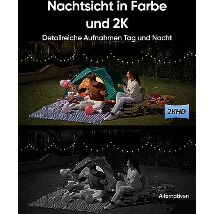 eufy Security Solar Wall Light Cam S120, kabellose 2K Solar Überwachungskamera aussen, nachhaltige Stromversorgung, bewegungsaktiviertes Licht, KI-Erkennung, wasserdicht, Spotlight, ohne Gebühren – Bild 4