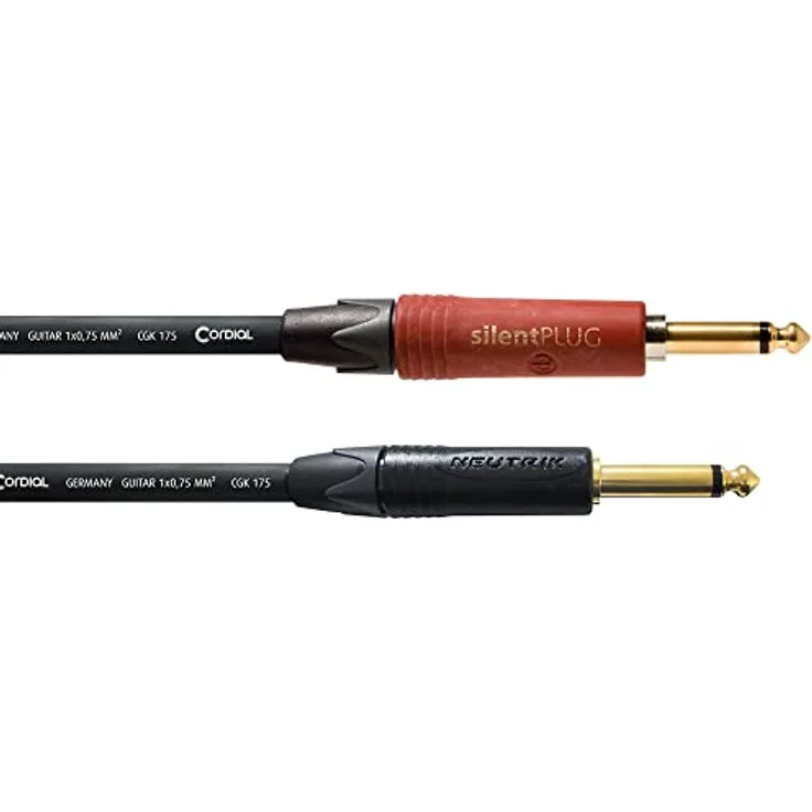 Cordial 11214, Klinke Instrumenten Anschlusskabel 6.3mm (mono), umweltfreundliche Verpackung, robust und nachhaltig
