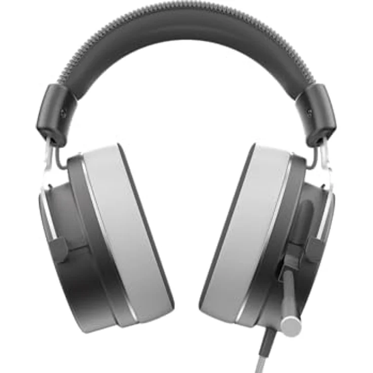 Dark Project VEXO Wired Gaming Headset, 50-mm-Treiber, omnidirektionales Mikrofon, grau – Bild 3