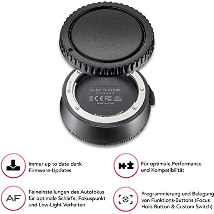 Samyang AF 85mm F1.4 EF + Lens Station, Teleobjektiv für Portrait-Aufnahmen, kompatibel mit Canon EF, schnellem DSLM Autofokus, für Vollformat und APS-C Kameras – Bild 2