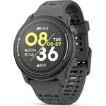 COROS PACE 3 Sportuhr GPS, leicht und komfortabel, 24 Tage Batterielaufzeit, Dual-Frequency GPS, Herzfrequenz, Navigation, Schlaftracking, Laufen, Radfahren und Skifahren (Schwarz Silikon)
