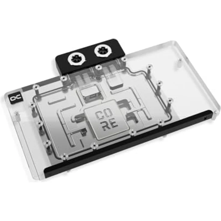Alphacool Core RX 9070 XT TUF + Prime, GPU Wasserblock mit Kupferkühler und Backplate, verchromt – Bild 2