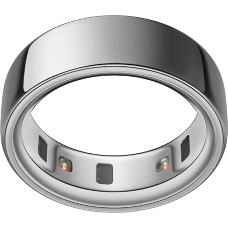 OURA Oura Ring 4 - Silber - Größe 8 - Smart Ring | Sleep Tracking Wearable - Herzfrequenz - Fitness Tracker - Bis zu 8 Tage Batterielaufzeit