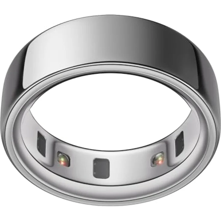 OURA Oura Ring 4 - Silber - Größe 8 - Smart Ring | Sleep Tracking Wearable - Herzfrequenz - Fitness Tracker - Bis zu 8 Tage Batterielaufzeit – Bild 1