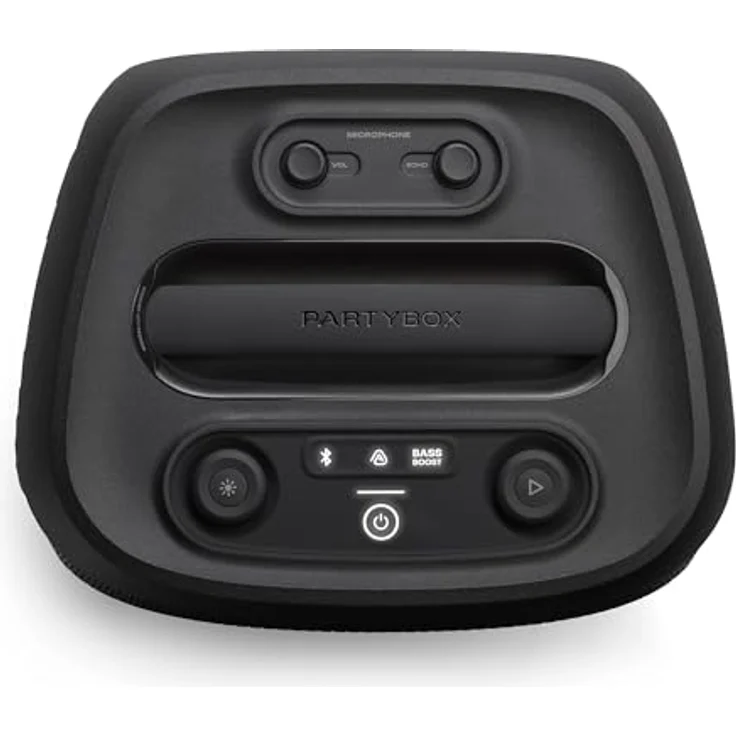 JBL PartyBox Encore 2, Bluetooth Partylautsprecher mit 15 Stunden Akkulaufzeit, spritzwasserfest und inkl. kabellosem Mikrofon, Schwarz – Bild 9