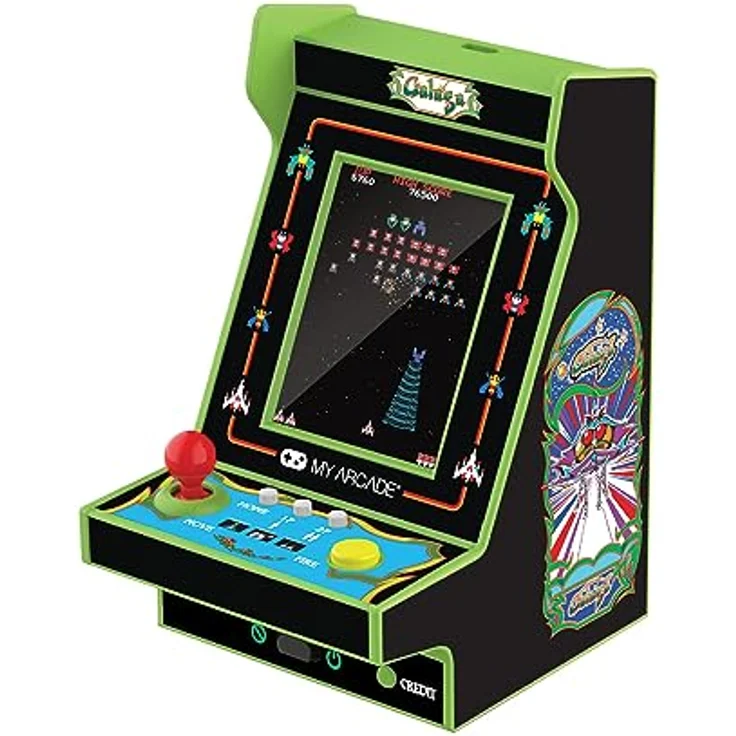My Arcade Nano Player Galaga, Handheld Konsole mit 2 Spielen und 4,5 Zoll Farbdisplay – Bild 6