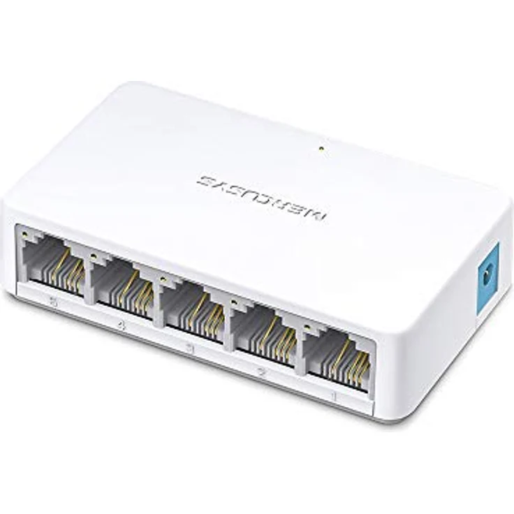 MERCUSYS MS105 5-Port Ethernet Netzwerk Switch 10-100 MBit-s, RJ-45 Anschlüsse LAN Switch, Lug-und-Play, Lüfterlose Ruhe, Automatische Geschwindigkeits- und Duplexanpassung – Bild 2