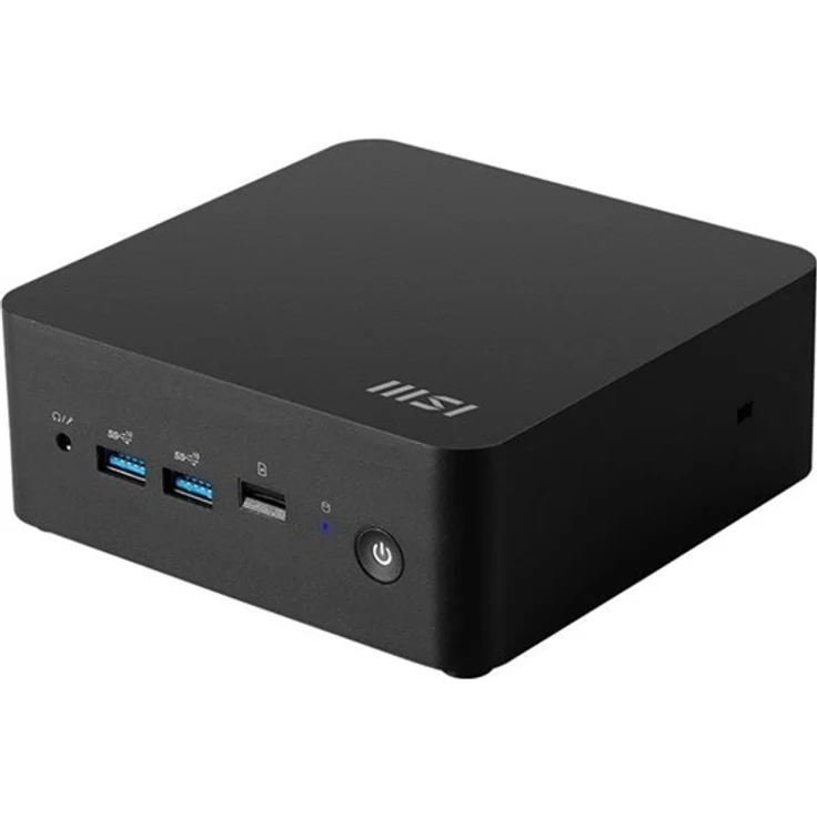 MSI Cubi NUC 1MG 244BEU, Barebone Mini-PC mit Intel Core i3 100U, 1.2 GHz, 0 GB RAM, Bluetooth 5.3 und Wi-Fi 6E, schwarz