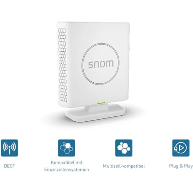 Snom M6 DECT-Repeater, Reichweitenverlängerung für Telefonanlagen, Weiss – Bild 3