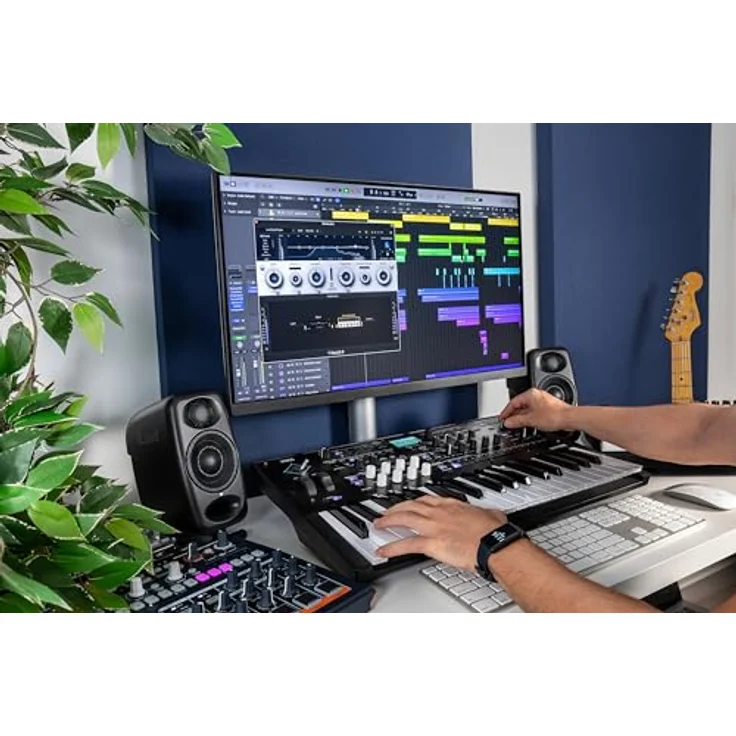 IK Multimedia iLoud Micro Monitor Pro, Kompakte 2-Wege Studio-Monitore mit ARC-Kalibrierungs-Mikrofon, schwarz – Bild 5