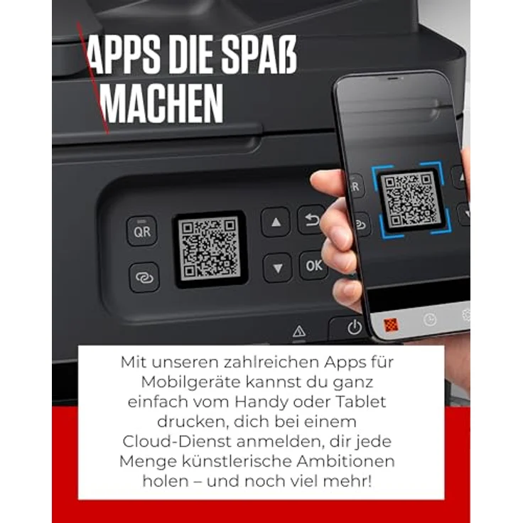 Canon PIXMA TS7450i Multifunktionsdrucker DIN A4 - Farbtintenstrahldrucker schwarz (Scanner, Kopierer, kabelloser Drucker, ADF, WLAN, LCD, 4800 x 1200 DPI) kompatibel mit Drucker ABO PIXMA Print Plan – Bild 5