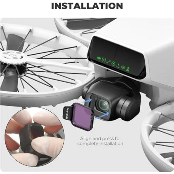 FREEWELL Standard Day ND-Filter-Set für DJI Flip Drone - ND8, ND16, ND32, ND64, ND128, PL-Filter - Lichtreduzierung, verbesserte Farben, sanfte Bewegungen – Bild 5