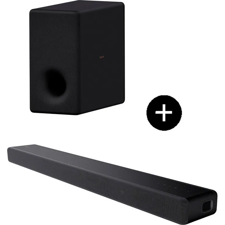 Sony HT-A3000 Soundbar + SA-SW3 Subwoofer Set, 3.1 Surround Sound, Bluetooth, WLAN, 250 W, Schwarz