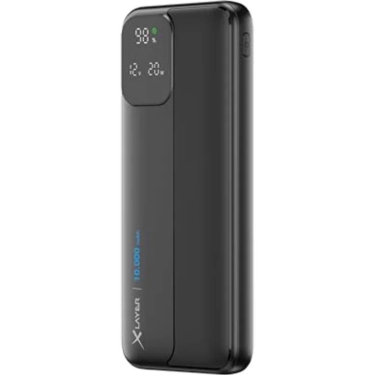 XLayer Rapid Power Bank 10.000mAh, Schnellladegerät mit USB C Input, universell kompatibel für iPhone 16/15/14/13/12 Pro Max, Samsung S25/S24, iPad, Xiaomi – Bild 2